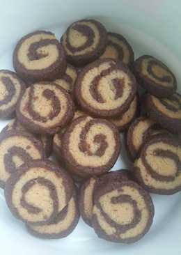 Moca spiral cookies