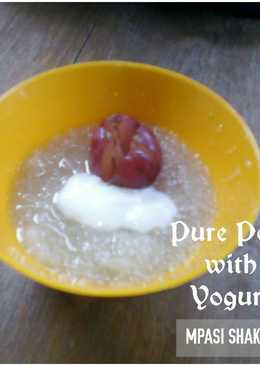 Pure pear with yogurt (mpasi 8+)
