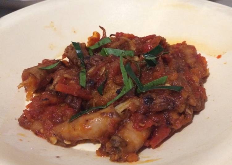 Resep Asin cumi balado simple