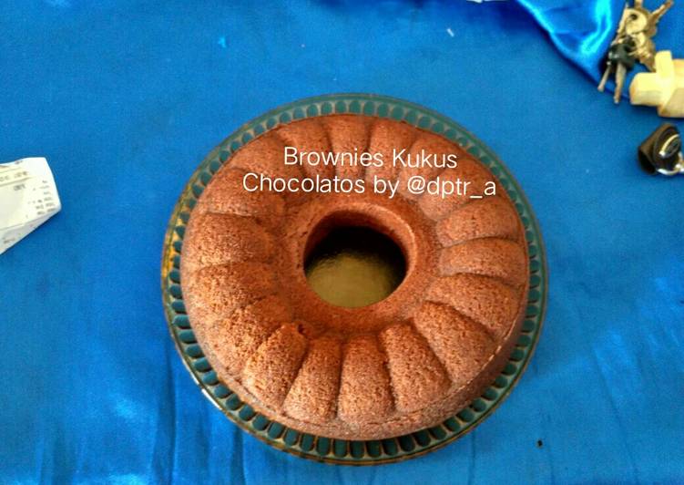 Resep Brownies Kukus Chocolatos Sederhana (Praktis, No Mixer)