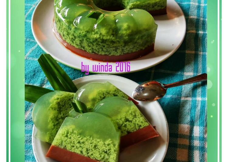 resep makanan Puding lumut alamanda nan lembut