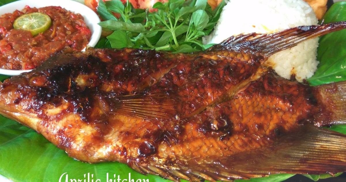 Resep Gurame  bakar  happycall postingrame2 ikan  oleh 