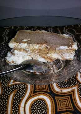 Ice cream home made tiramisu tanpa mascarpone (mudah dan sederha