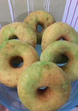 Donat kentang (marble) pandan