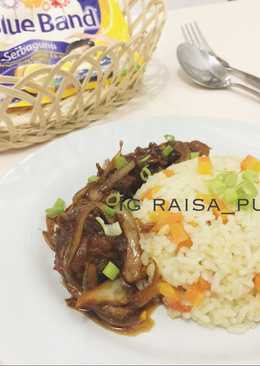 Ayam goreng mentega dgn nasi blueband