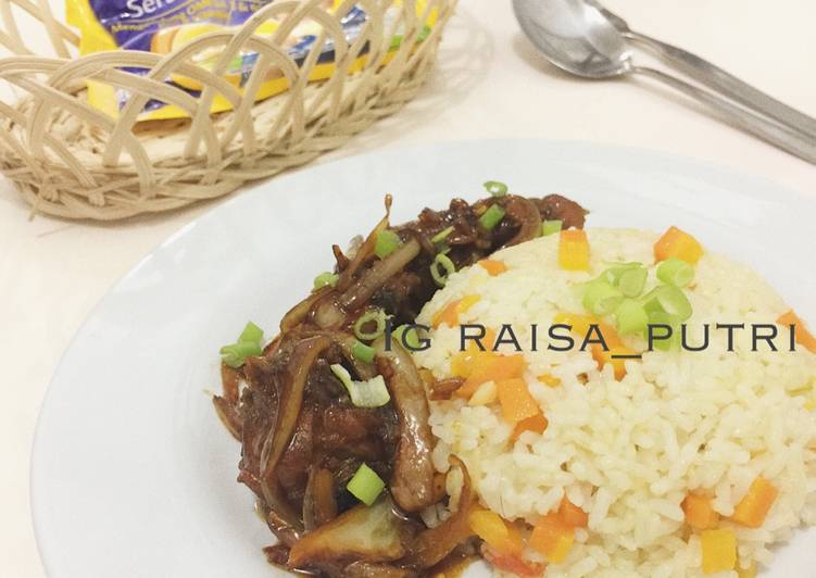 Resep Ayam goreng mentega dgn nasi blueband By putri raisa