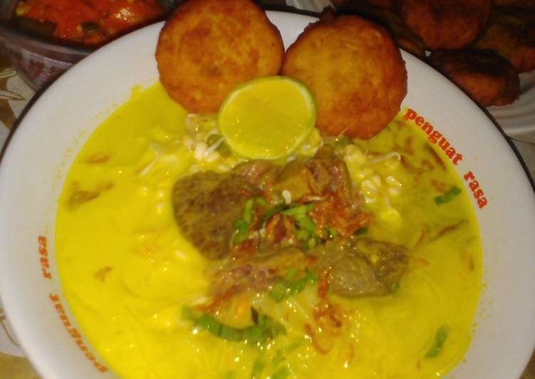 Soto sapi ala medan (kuah santan) versi pressto