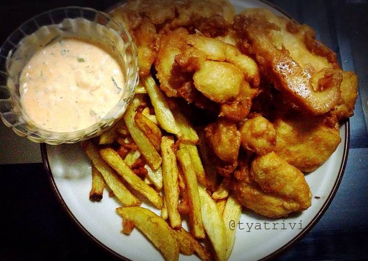 Resep Fish n Chips Rumahan (halal) Oleh Tya Trivi