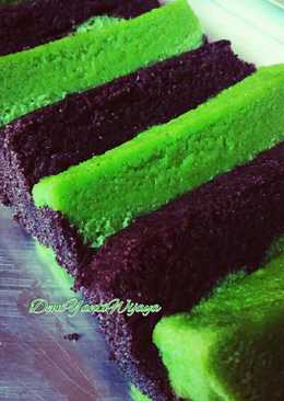 Lapis Ketan Hitam Pandan Kukus (No Emulsifier)