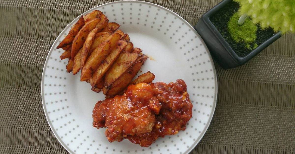 Resep Chicken Boneless Saus Pedas ala nyonya muda