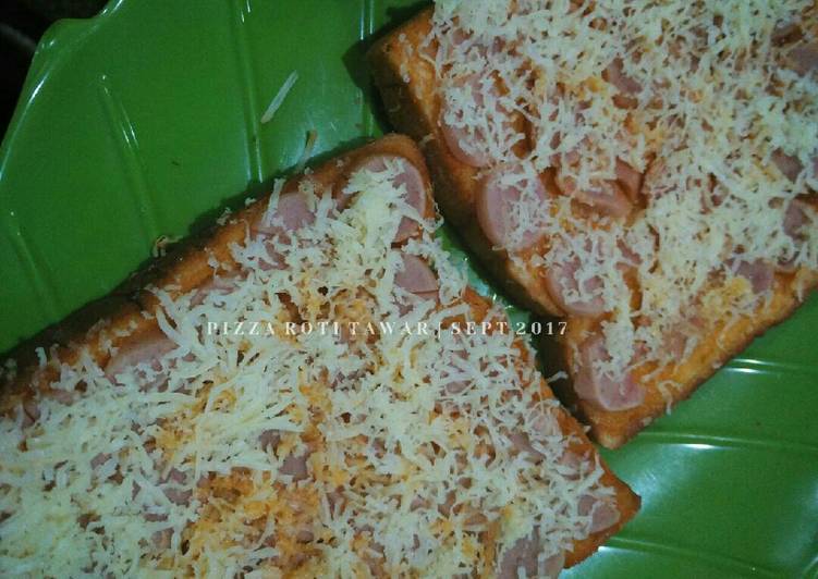 resep lengkap untuk Pizza Roti Tawar Simple