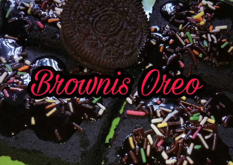 Brownis Oreo 2 bahan aja