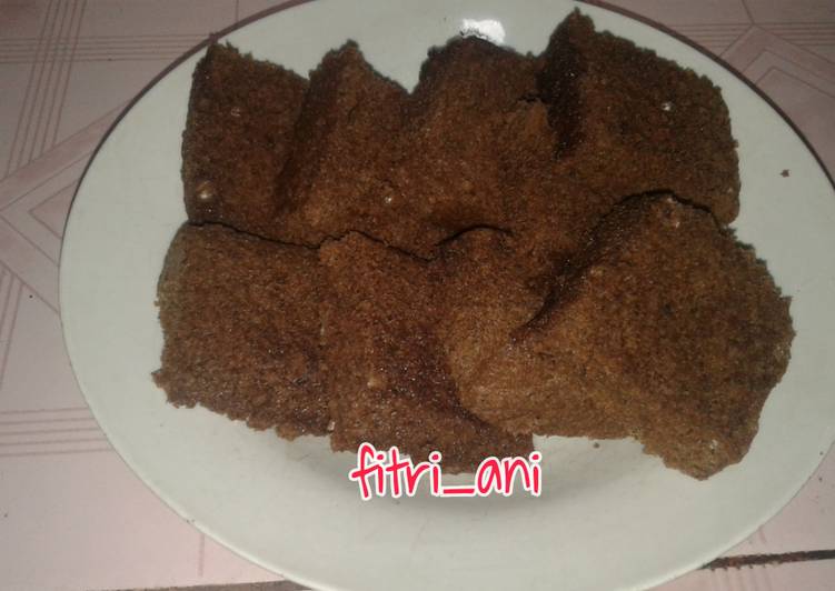 resep Brownis Kukus Pemula (no mixer, no timbangan)