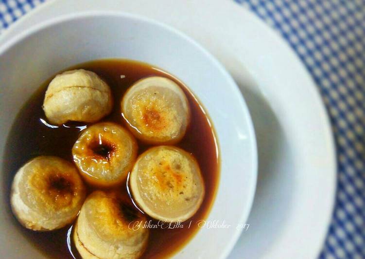 resep lengkap untuk Pempek Panggang Kuah Cuko