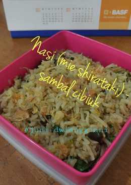 Nasi (mie shirataki) rasa sambel cibiuk