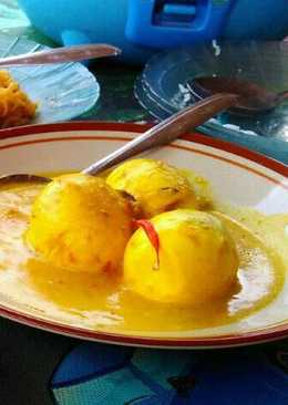 Telur Masak Terasi (lontong sayur)