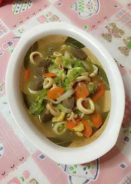 Capcay cumi bakso seger
