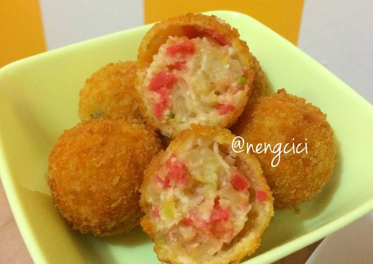 Resep Potato Cheese Ball (bola2 kentang Keju) Dari Neng Cici