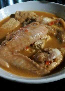 Sayap ayam tahu santan