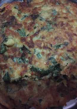 Omelette Bayam Tuna Spicy (Menu Diet with Olive Oil)