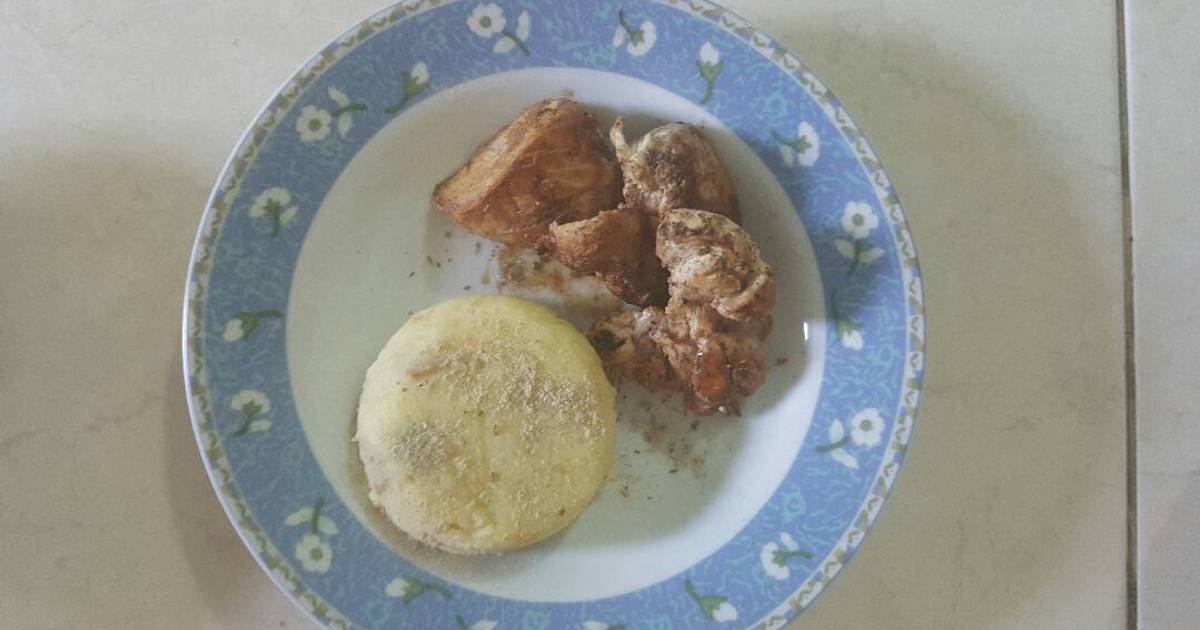 Resep Ayam bakar blackpepper dan mashpotato (diet) ala Savira Juliandini