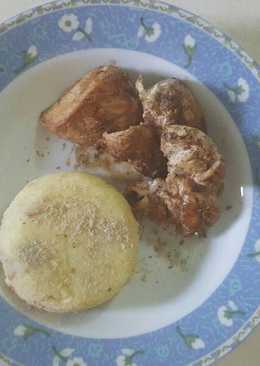 Ayam bakar blackpepper dan mashpotato (diet)