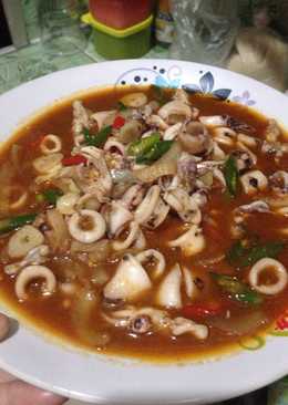 39.Cumi Asam manis saos Tiram