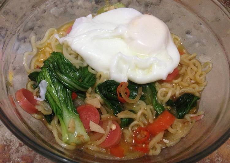 bahan dan cara membuat Indomie sehat lezaat????