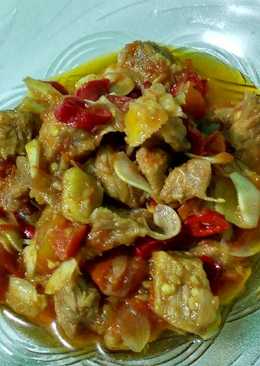 Goreng asam daging sapi sederhana