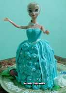 Barbie Frozen Cake