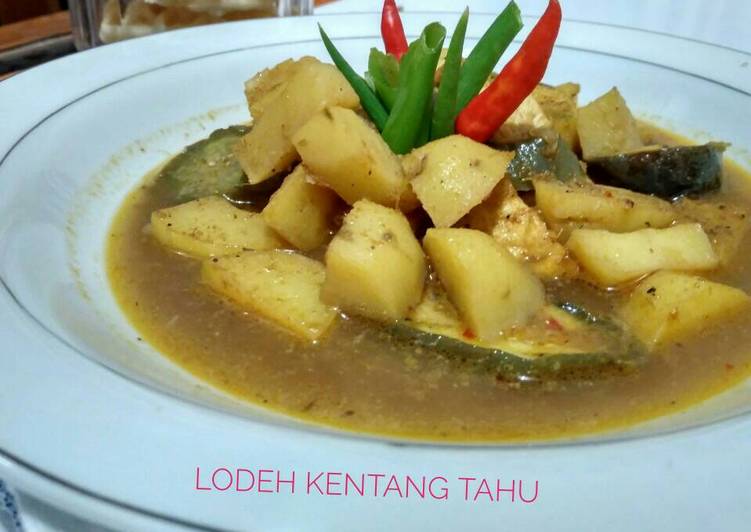 gambar untuk cara membuat Lodeh kentang tahu (#pr_masakankentang)