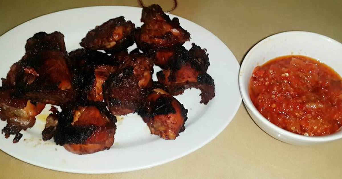 Resep Ayam Bakar Kecap + sambal goreng terasi ala Siti Hardita-ithi