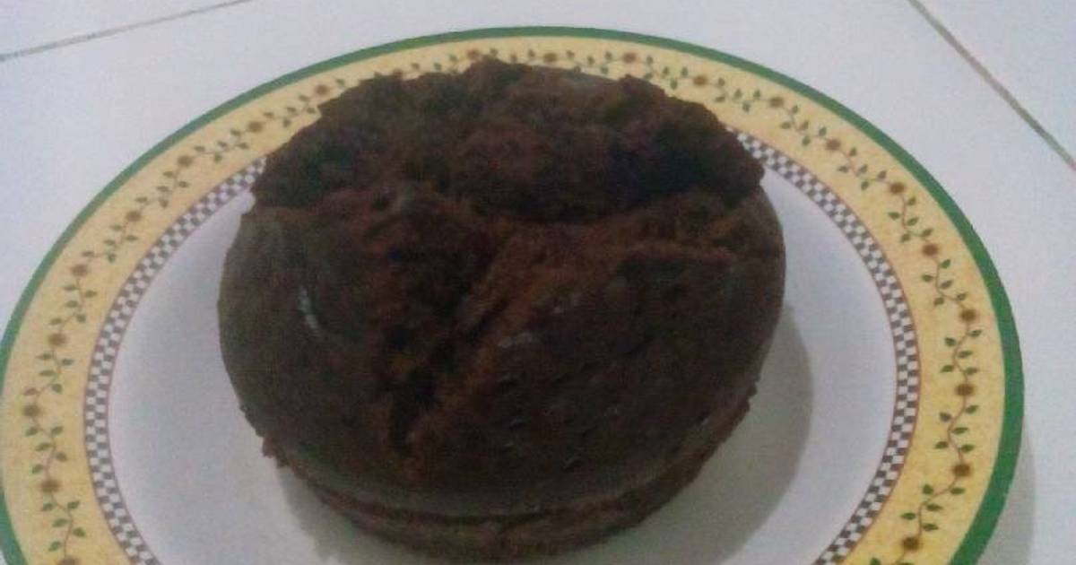 Resep Cake coklat merekah (no mixer, no oven)