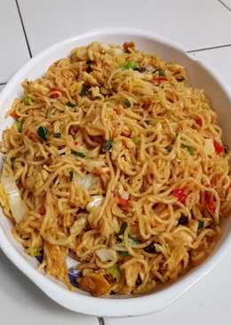 Mie goreng sawi putih