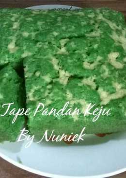 BOLU  KUKUS TAPE  PANDAN  KEJU SUPER SIMPLE  (Tanpa Mixer, Tanpa Telur)