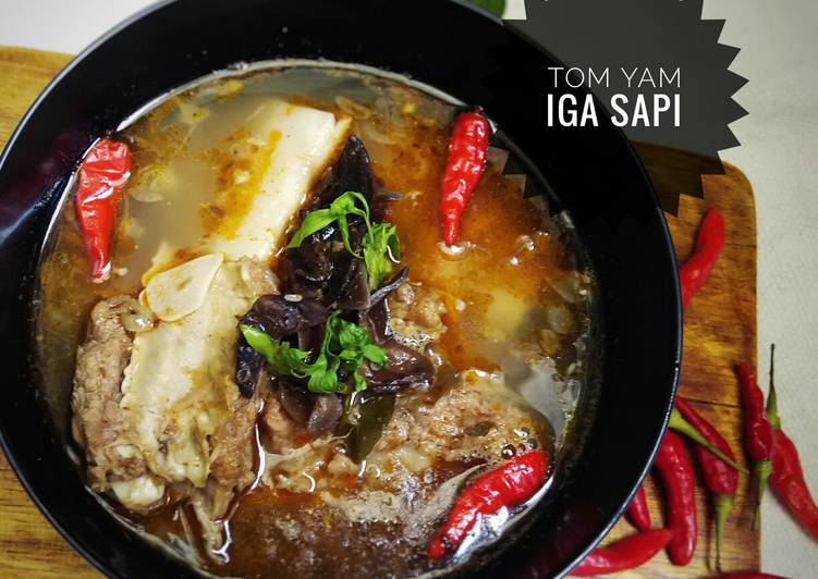 resep masakan Tom Yam Iga Sapi