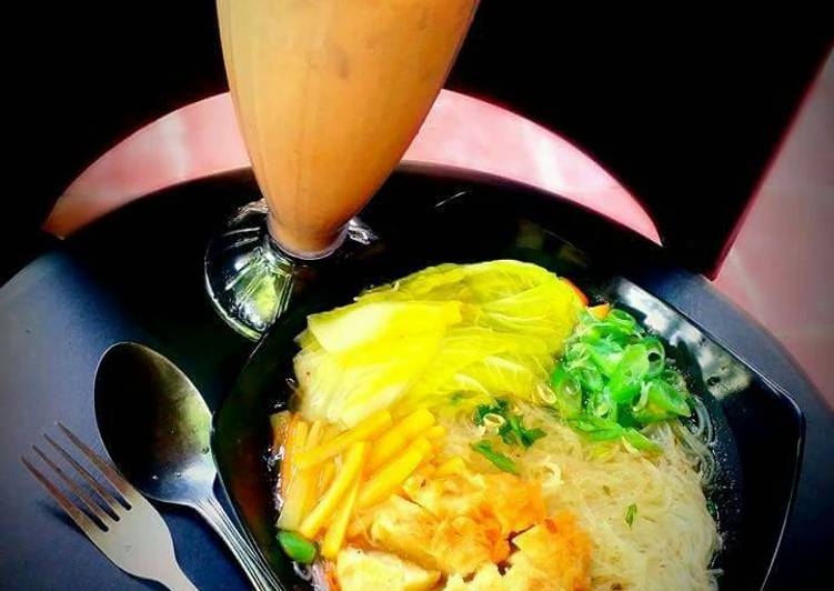 Resep Bihun kua bawang instan