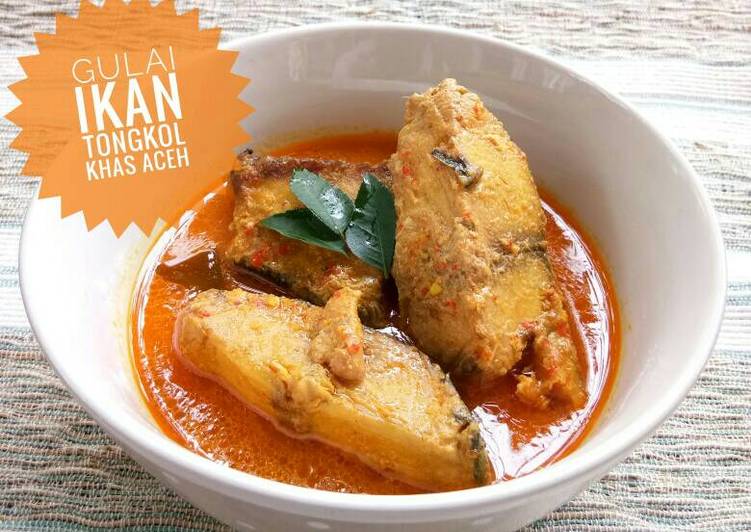 bahan dan cara membuat Gulai ikan tongkol khas aceh #keto