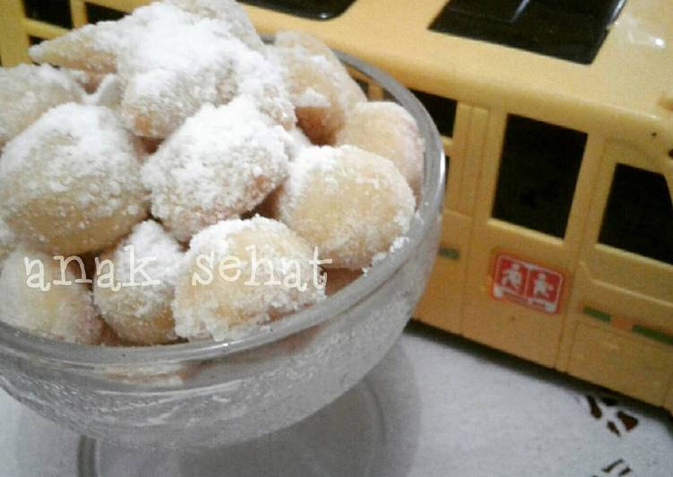 resep makanan Putri Salju (3 bahan | no mixer)