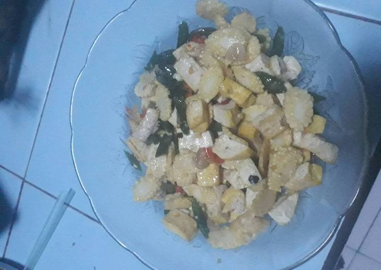 resep Oseng Tahu Jagung Muda Pedas