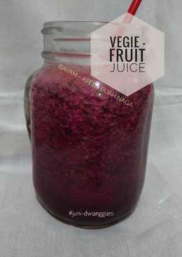 Jus BAN : Bayam Apel buah Naga