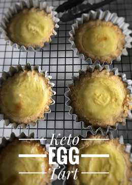 Keto egg tart/pie