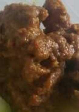 Rendang bumbu seadanya