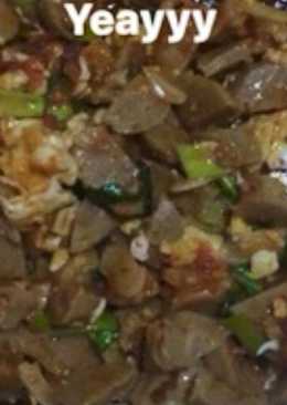 Oseng pentol sayur pedas