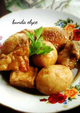 Semur telur tahu dan ayam