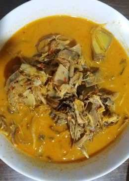 Gulai jantung pisang pedas