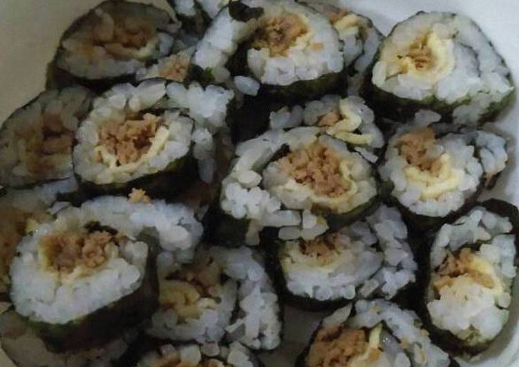 cara membuat Sushi ayam kecap telur (MPASI 1yr)