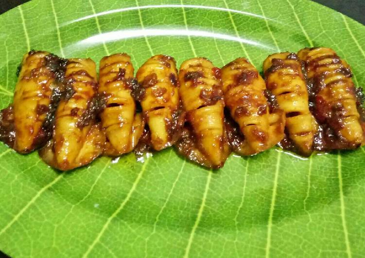 resep makanan Cumi Panggang Teflon Pedas Manis