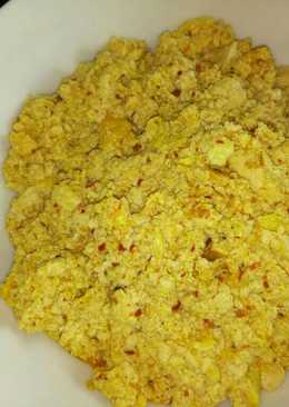 Tumis tahu tumbuk bumbu kuning