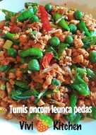 Tumis oncom leunca teri pedas enak